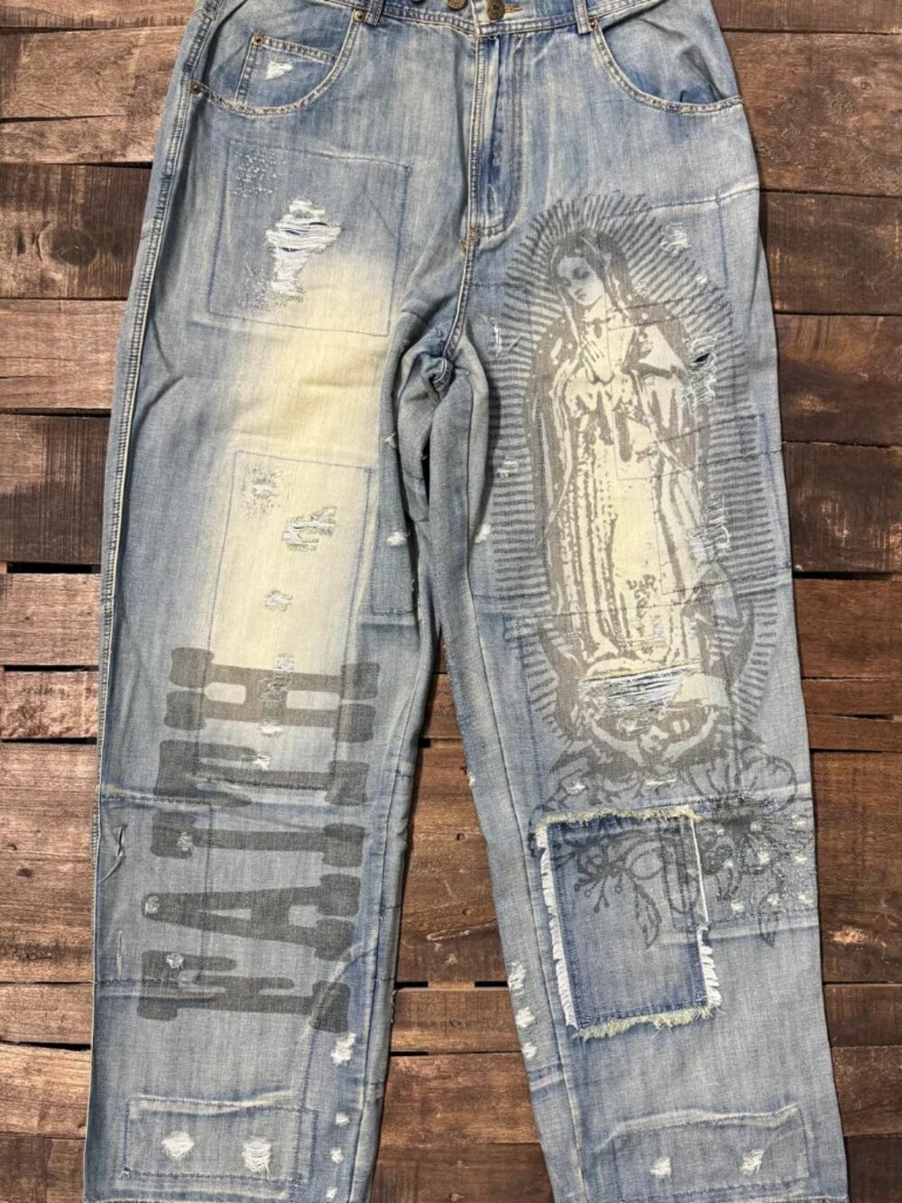 Jaded Gypsy Peace and Love Jeans Faith NEW